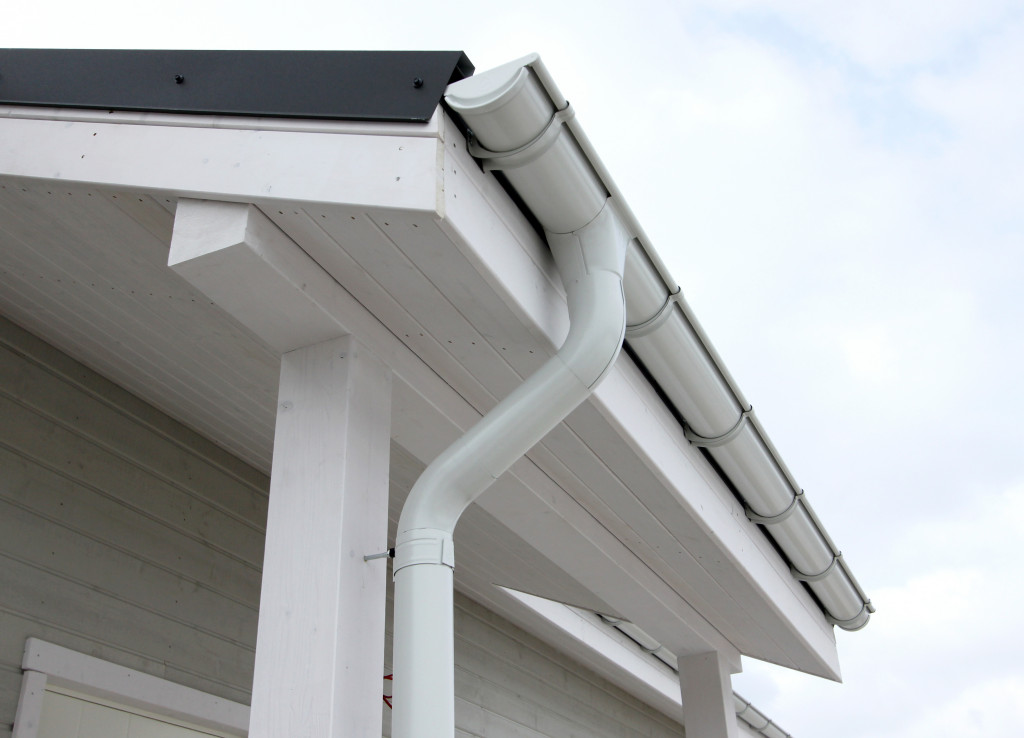 Image of a gutter and downspout