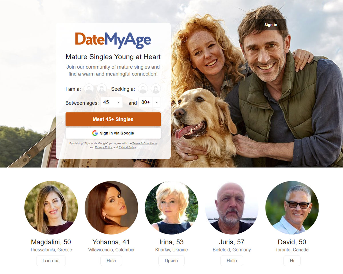 DateMyAgeHomepage